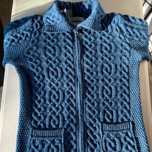 Aran Craft Merino Wool Zip Cardigan